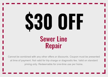 Discount on Sewer Line Repair