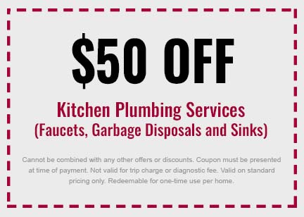 Discount on Kitchen Plumbing Services