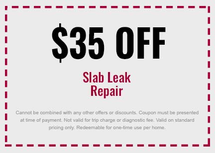 Discount on Slab Leak Repair