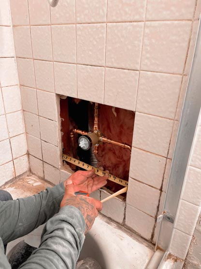 Shower valve replacement 