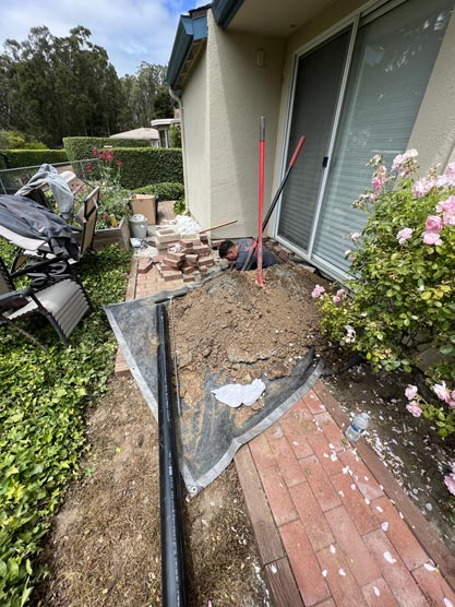 Outdoor Sewer Line Clean