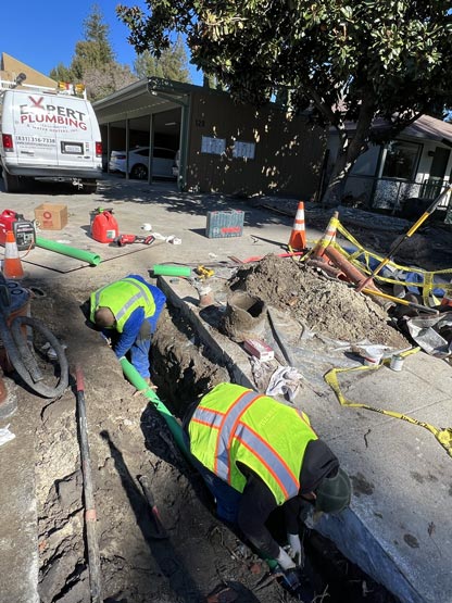 Outdoor Sewer Line Clean