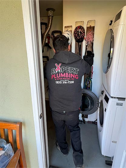 Conventional water heater installation